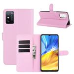 For Huawei Honor X10 Max 5G Litchi Texture Horizontal Flip Protective Case with Holder & Card Slots & Wallet(Pink)