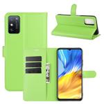 For Huawei Honor X10 Max 5G Litchi Texture Horizontal Flip Protective Case with Holder & Card Slots & Wallet(Green)