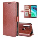 For Motorola Moto G8 R64 Texture Single Horizontal Flip Protective Case with Holder & Card Slots & Wallet& Photo Frame(Brown)