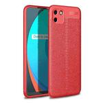 For OPPO Realme C11 Litchi Texture TPU Shockproof Case(Red)