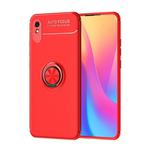 For Xiaomi Redmi 9A Metal Ring Holder 360 Degree Rotating TPU Case(Red+Red)