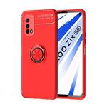 For VIVO IQOO Z1X Metal Ring Holder 360 Degree Rotating TPU Case(Red+Red)