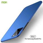 For Samsung Galaxy Note20 Ultra MOFI Frosted PC Ultra-thin Hard Case(Blue)