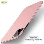 For Samsung Galaxy Note20 Ultra MOFI Frosted PC Ultra-thin Hard Case(Rose gold)