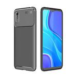 For Xiaomi Redmi 9A Carbon Fiber Texture Shockproof TPU Case(Black)