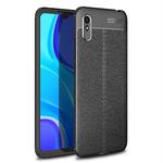 For Xiaomi Redmi 9A Litchi Texture TPU Shockproof Case(Black)