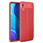 For Xiaomi Redmi 9A Litchi Texture TPU Shockproof Case(Red)