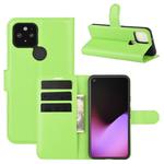 For Google Pixel 5 XL  Litchi Texture Horizontal Flip Protective Case with Holder & Card Slots & Wallet(Green)