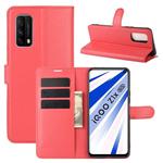 For Vivo iQOO Z1x Litchi Texture Horizontal Flip Protective Case with Holder & Card Slots & Wallet(Red)