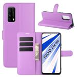 For Vivo iQOO Z1x Litchi Texture Horizontal Flip Protective Case with Holder & Card Slots & Wallet(Purple)