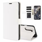 For OnePlus Nord R64 Texture Single Horizontal Flip Protective Case with Holder & Card Slots & Wallet& Photo Frame(White)