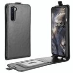 For OnePlus Nord  R64 Texture Single Vertical Flip Leather Protective Case with Card Slots & Photo Frame(Black)