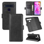For TCL 10L Dual-side Magnetic Buckle Horizontal Flip Leather Case with Holder & Card Slots & Wallet(Black)