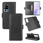 For Vivo X50 Pro+ Dual-side Magnetic Buckle Horizontal Flip Leather Case with Holder & Card Slots & Wallet(Black)