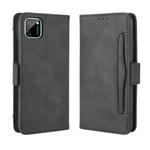 For OPPO Realme C11 Wallet Style Skin Feel Calf Pattern Leather Case with Separate Card Slot(Black)