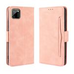 For OPPO Realme C11 Wallet Style Skin Feel Calf Pattern Leather Case with Separate Card Slot(Pink)