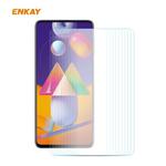 For Samsung Galaxy M31s 10 PCS ENKAY Hat-Prince 0.26mm 9H 2.5D Curved Edge Tempered Glass Film