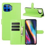 For Motorola Moto G 5G Plus Litchi Texture Horizontal Flip Protective Case with Holder & Card Slots & Wallet(Green)