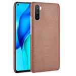 For Huawei Mate 40 Lite/Maimang 9 Shockproof Crocodile Texture PC + PU Case(Brown)