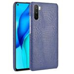 For Huawei Mate 40 Lite/Maimang 9 Shockproof Crocodile Texture PC + PU Case(Blue)