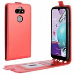 For LG K31/Aristo 5/Aristo 5 Plus R64 Texture Single Vertical Flip Leather Protective Case with Card Slots & Photo Frame(Red)