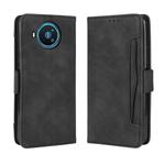 For Nokia 8.3 5G Wallet Style Skin Feel Calf Pattern Leather Case ，with Separate Card Slot(Black)