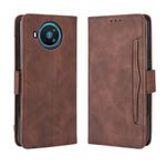 For Nokia 8.3 5G Wallet Style Skin Feel Calf Pattern Leather Case ，with Separate Card Slot(Brown)