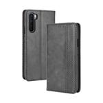 For OnePlus Nord Magnetic Buckle Retro Crazy Horse Texture Horizontal Flip Leather Case with Holder & Card Slots & Photo Frame(Black)