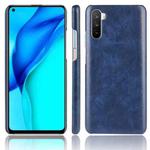 For Huawei Mate 40 Lite/Maimang 9 Shockproof Litchi Texture PC + PU Case(Blue)