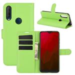 For Vodafone Smart V11 Litchi Texture Horizontal Flip Protective Case with Holder & Card Slots & Wallet(Green)