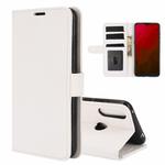 For Vodafone Smart V11 R64 Texture Single Horizontal Flip Protective Case with Holder & Card Slots & Wallet& Photo Frame(White)