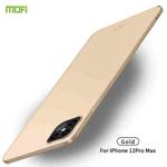 For iPhone 12 Pro Max MOFI Frosted PC Ultra-thin Hard Case(Gold)