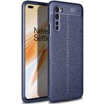 For OnePlus Nord Litchi Texture TPU Shockproof Case(Navy Blue)