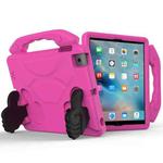 EVA Shockproof Tablet Case with Thumb Bracket For iPad 4 / 3 / 2(Rose Red)