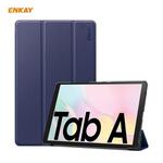 ENKAY ENK-8009 For Samsung Galaxy Tab A7 10.4 T500 / T505 2020 / 2022 PU Leather + Plastic Smart Case with Three-folding Holder(Dark Blue)