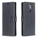 For Xiaomi Redmi 9 Crazy Horse Texture Horizontal Flip Leather Case with Holder & Card Slots & Wallet & Photo Frame(Black)