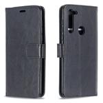 For Motorola Moto G8 Crazy Horse Texture Horizontal Flip Leather Case with Holder & Card Slots & Wallet & Photo Frame(Black)