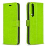 For Sony Xperia 1 II Crazy Horse Texture Horizontal Flip Leather Case with Holder & Card Slots & Wallet & Photo Frame(Green)