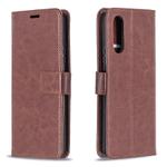 For Sony Xperia 10 II Crazy Horse Texture Horizontal Flip Leather Case with Holder & Card Slots & Wallet & Photo Frame(Brown)