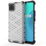 For OPPO Realme C15 Shockproof Honeycomb PC + TPU Case(White)