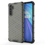 For OPPO Realme 6 Shockproof Honeycomb PC + TPU Case(Grey)