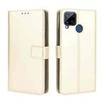 For OPPO Realme C15 Retro Crazy Horse Texture Horizontal Flip Leather Case with Holder & Card Slots & Photo Frame(Gold)