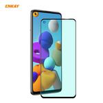 For Samsung Galaxy A21 / A21s ENKAY Hat-Prince 0.26mm 9H 6D Curved Full Screen Eye Protection Green Film Tempered Glass Protector