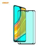 For Xiaomi Redmi 9 / 9A / 9C 2 PCS ENKAY Hat-Prince 0.26mm 9H 6D Curved Full Screen Eye Protection Green Film Tempered Glass Protector