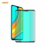 For Xiaomi Redmi Note 8 Pro 5 PCS ENKAY Hat-Prince 0.26mm 9H 6D Curved Full Screen Eye Protection Green Film Tempered Glass Protector