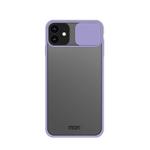 For iPhone 12 mini MOFI Xing Dun Series Translucent Frosted PC + TPU Privacy Anti-glare Shockproof All-inclusive Protective Case(Purple)