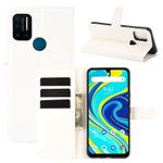 For UMIDIGI  A7 Pro Litchi Texture Horizontal Flip Protective Case with Holder & Card Slots & Wallet(White)