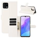 For Huawei Enjoy 20 Litchi Texture Horizontal Flip Protective Case with Holder & Card Slots & Wallet(White)
