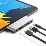 4 in 1 Type-C / USB-C to HDMI + AUX + USB + PD Type-C / USB-C HUB Adapter Multifunction HD Dock