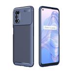 For OPPO Realme V5 Carbon Fiber Texture Shockproof TPU Case(Blue)